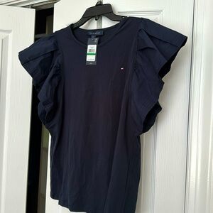 Tommy Hilfiger NWT Ladies Navy Blue Top Size Large